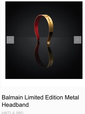 Balmain Limited Edition Metal
Headband